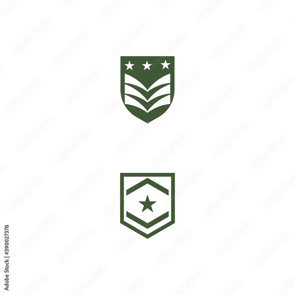 Military Wave Logo Template vector symbol Military Wave Logo Template vector symbol
