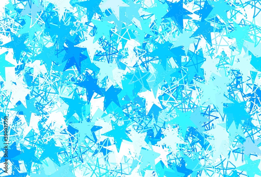 Light BLUE vector texture with beautiful stars. Light BLUE vector texture with beautiful stars.