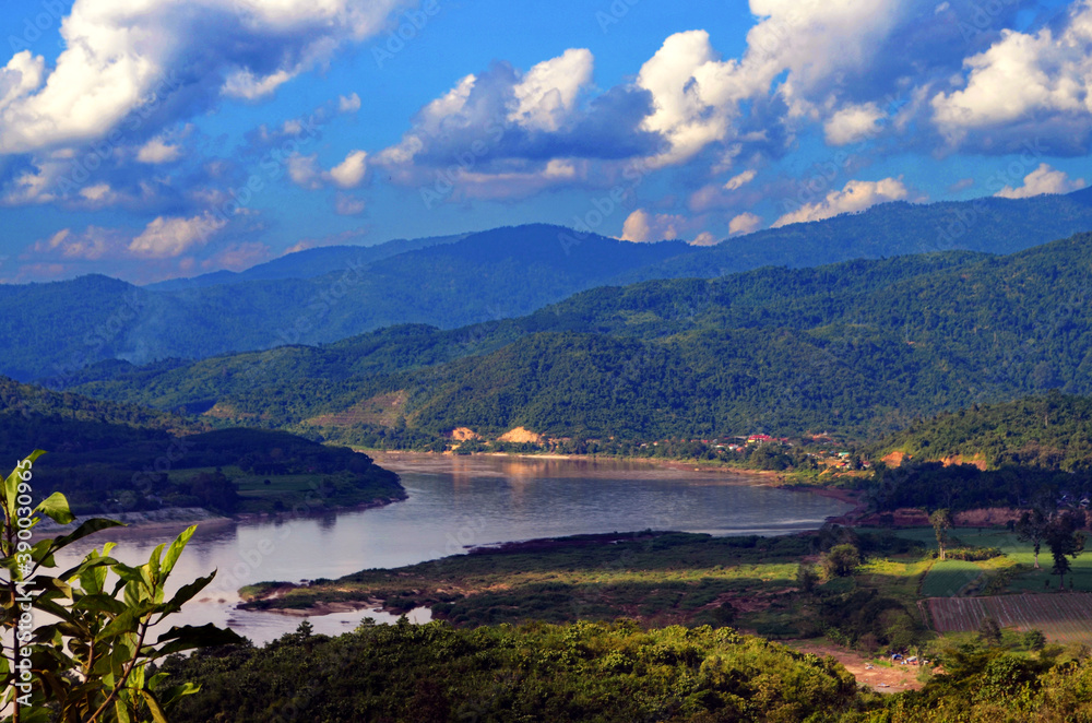 Chiang Rai, Thailand - View of Mekong River Countryside