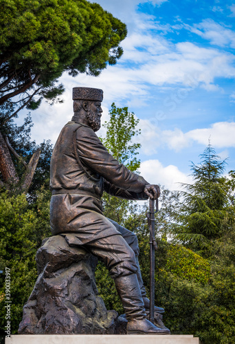 Monument to Emperor Alexander III in the park near the Livadia Palace