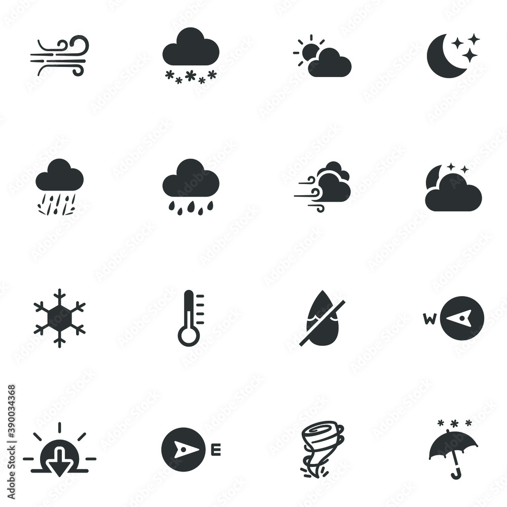 Weather & Climate Icons - Set 3 Weather & Climate Icons - Set 3