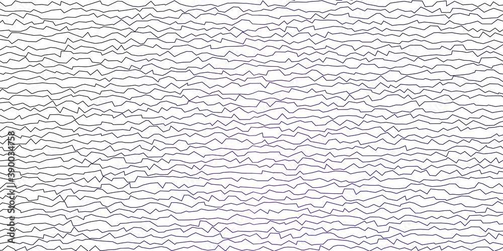 Dark Purple vector background with curved lines.