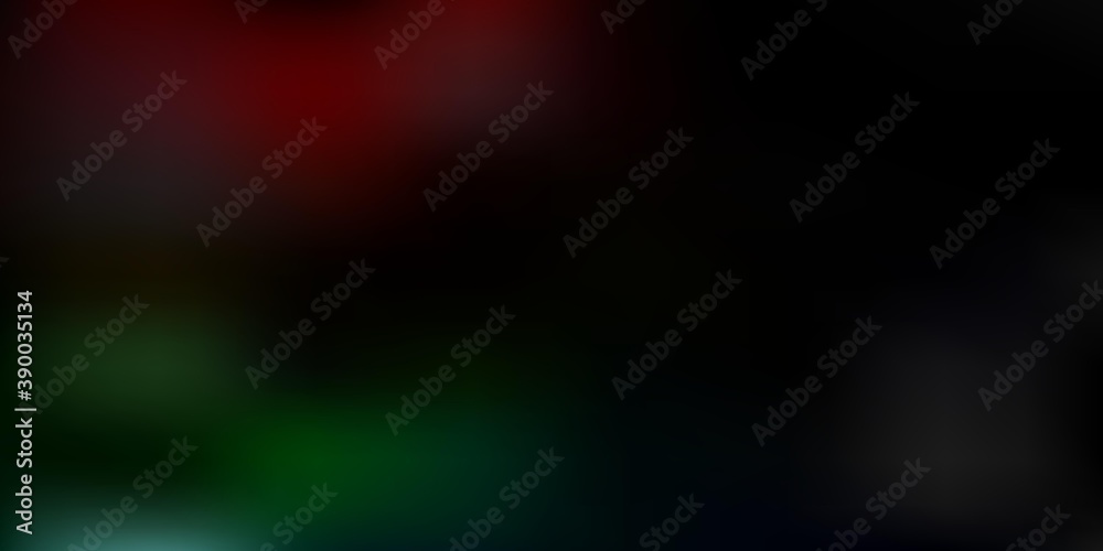 Fototapeta premium Dark multicolor vector abstract blur backdrop.