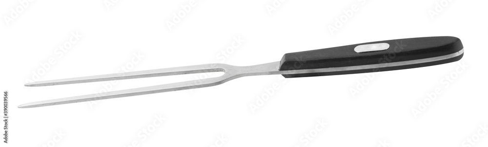 stainless kitchenware for steak on white background stainless kitchenware for steak on white background