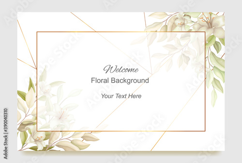 Welcome floral background