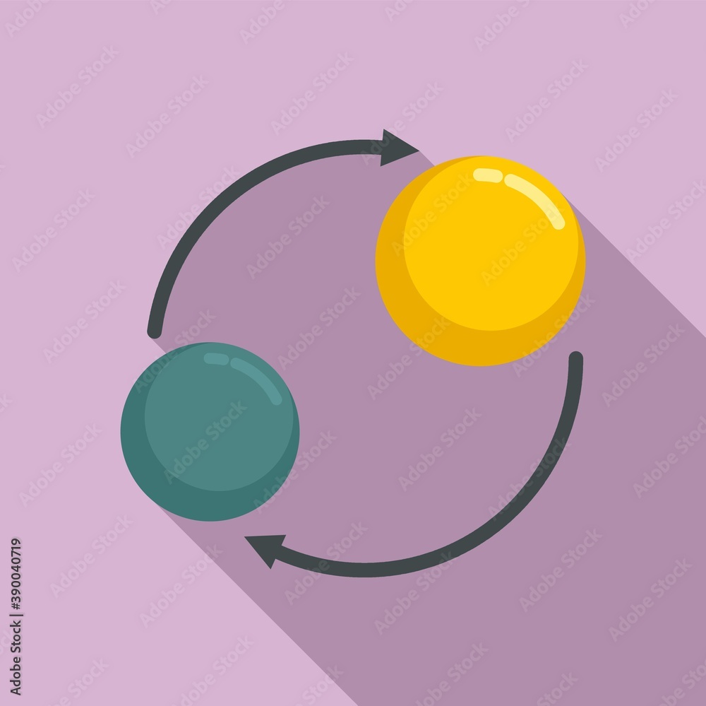 Solar planet gravity icon. Flat illustration of solar planet gravity vector icon for web design Solar planet gravity icon. Flat illustration of solar planet gravity vector icon for web design