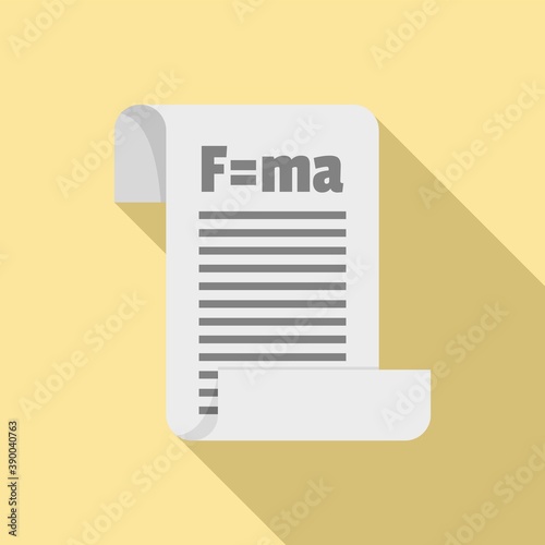 Newtons force icon. Flat illustration of Newtons force vector icon for web design