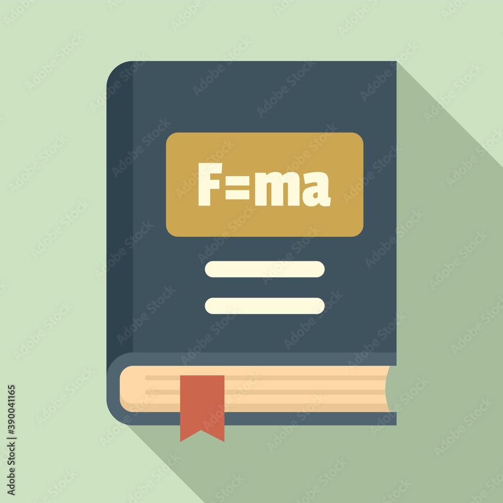 Newton force book icon. Flat illustration of Newton force book vector icon for web design Newton force book icon. Flat illustration of Newton force book vector icon for web design