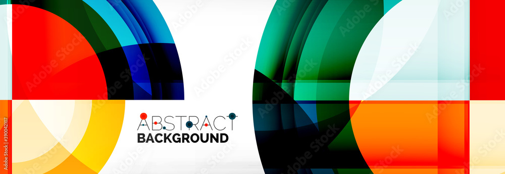 Round shapes, triangles and circles. Modern abstract background Round shapes, triangles and circles. Modern abstract background