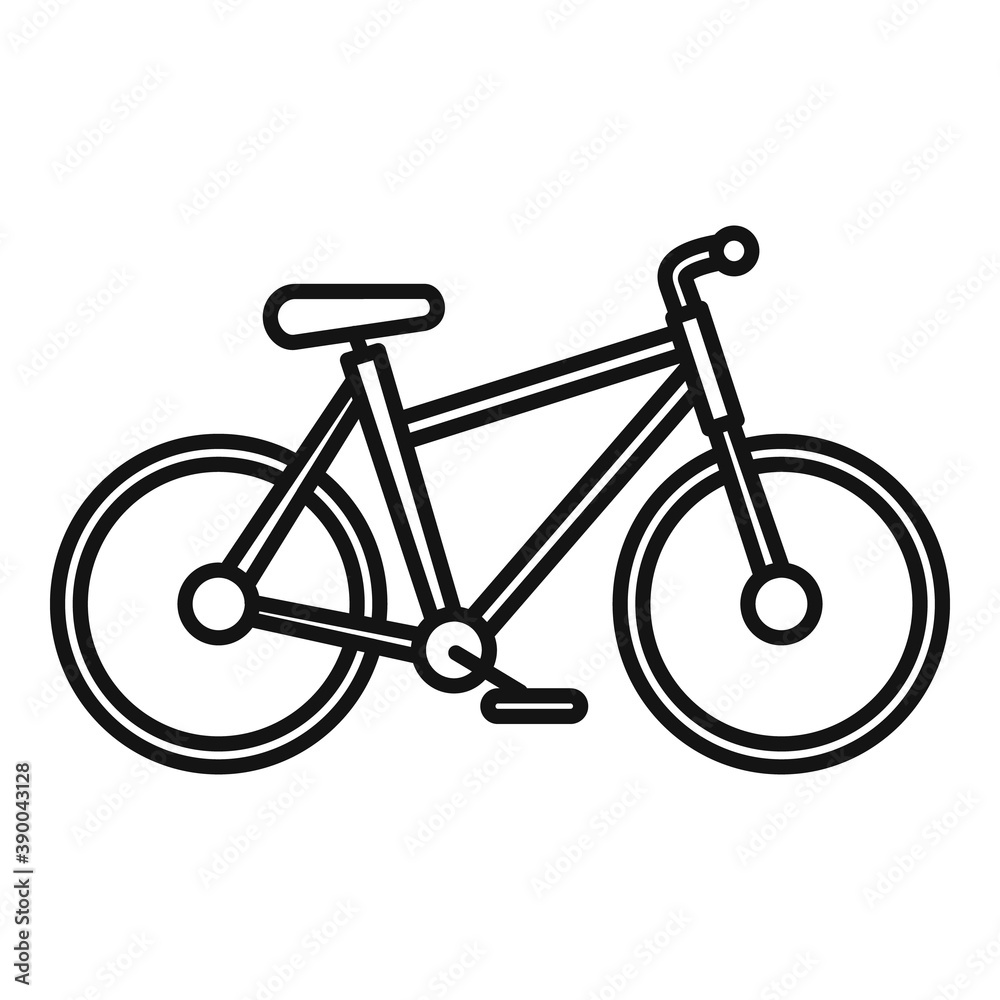 French bike icon. Outline french bike vector icon for web design isolated on white background French bike icon. Outline french bike vector icon for web design isolated on white background