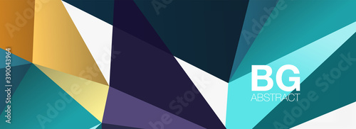 3d mosaic abstract backgrounds, low poly shape geometric design