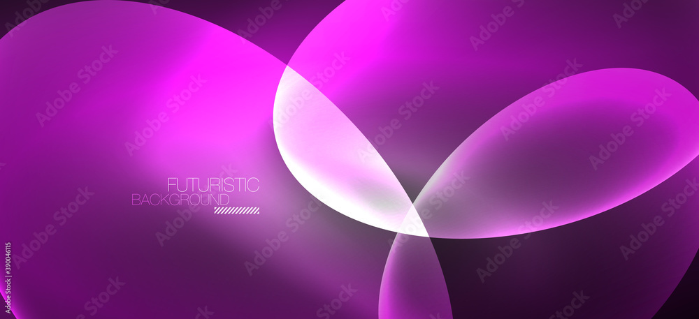 Neon ellipses abstract backgrounds. Shiny bright round shapes glowing in the dark. Vector futuristic illustrations for covers, banners, flyers and posters and other Neon ellipses abstract backgrounds. Shiny bright round shapes glowing in the dark. Vector futuristic illustrations for covers, banners, flyers and posters and other