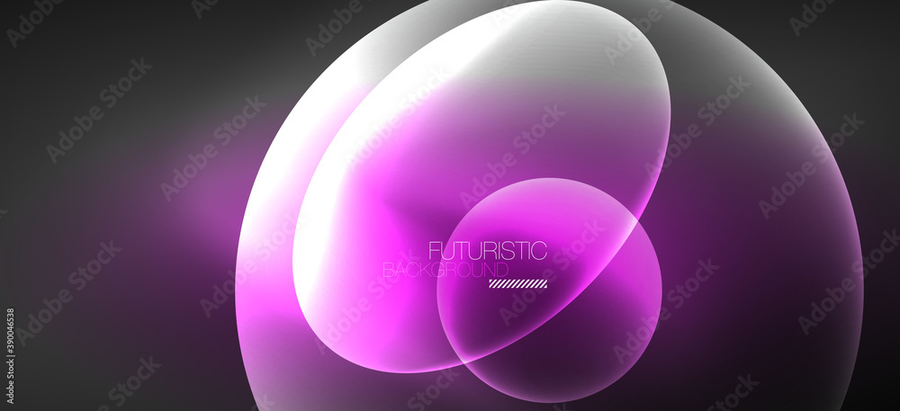 Neon ellipses abstract backgrounds. Shiny bright round shapes glowing in the dark. Vector futuristic illustrations for covers, banners, flyers and posters and other Neon ellipses abstract backgrounds. Shiny bright round shapes glowing in the dark. Vector futuristic illustrations for covers, banners, flyers and posters and other