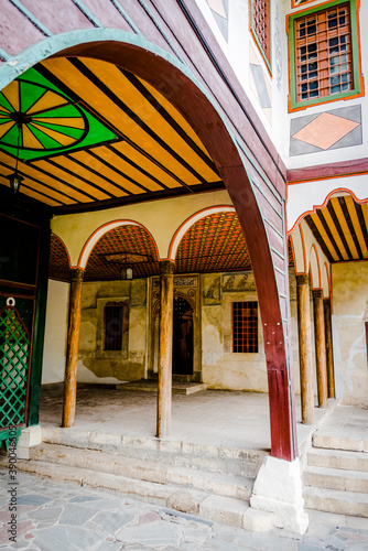 Fragment of the Khan Palace in Bakhchisarai, built in 16 -18 century, the world's only example of the Crimean Tatar Palace architecture photo