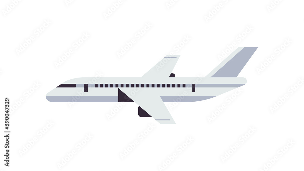 airplane icon air cargo and parcels airmail product goods shipping express delivery service concept horizontal isolated vector illustration