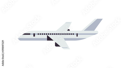 airplane icon air cargo and parcels airmail product goods shipping express delivery service concept horizontal isolated vector illustration