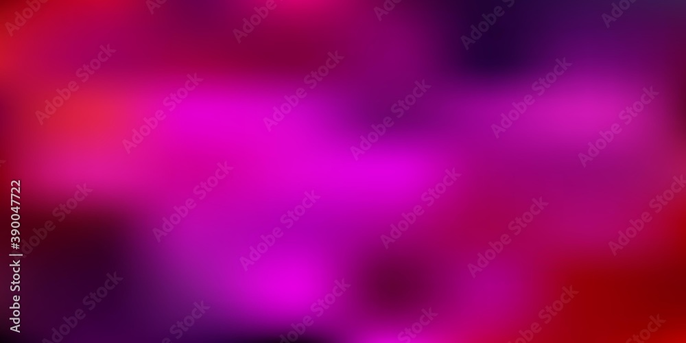 Fototapeta premium Dark pink, yellow vector blur texture.