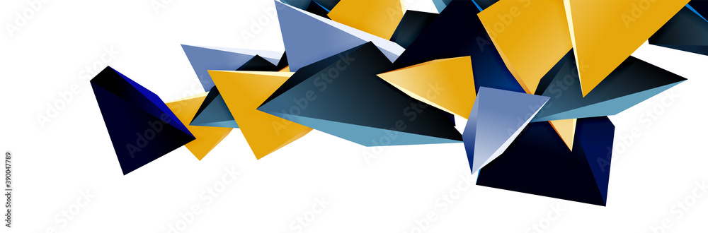 Triangle mosaic abstract background, 3d triangular low poly shapes. Geometric vector illustration for covers, banners, flyers and posters and other Triangle mosaic abstract background, 3d triangular low poly shapes. Geometric vector illustration for covers, banners, flyers and posters and other