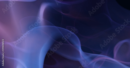 Abstract defocused geometric curves 4k resolution background for wallpaper, backdrop and varied nature elegant design. Dark purple, royal blue and black colors.