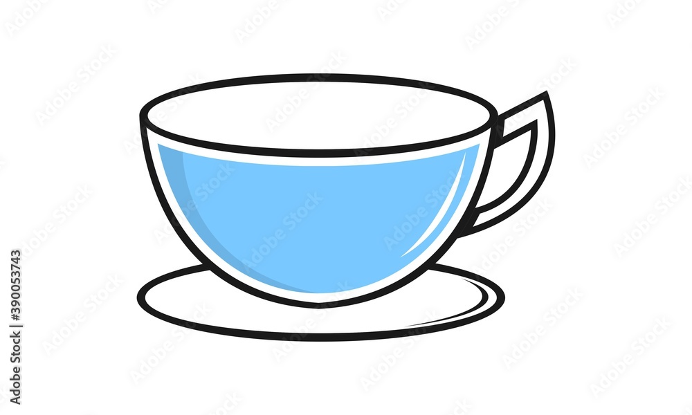 Cup for coffee or tea illustration vector design