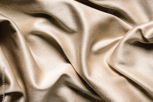 Beige textile abstract background. Close up 