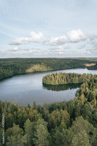 The beautiful view of Aulanko lake photo