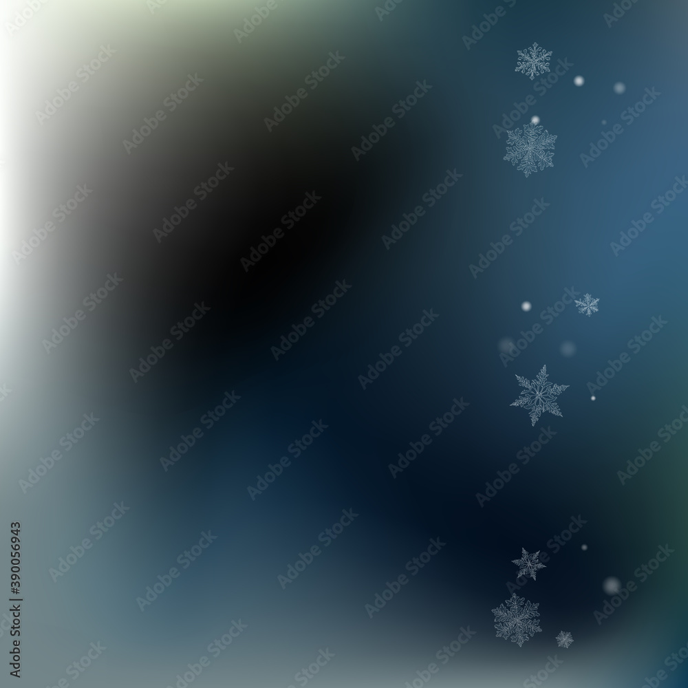 Gray Snow Vector Gray Background. Light Snowflake Gray Snow Vector Gray Background. Light Snowflake