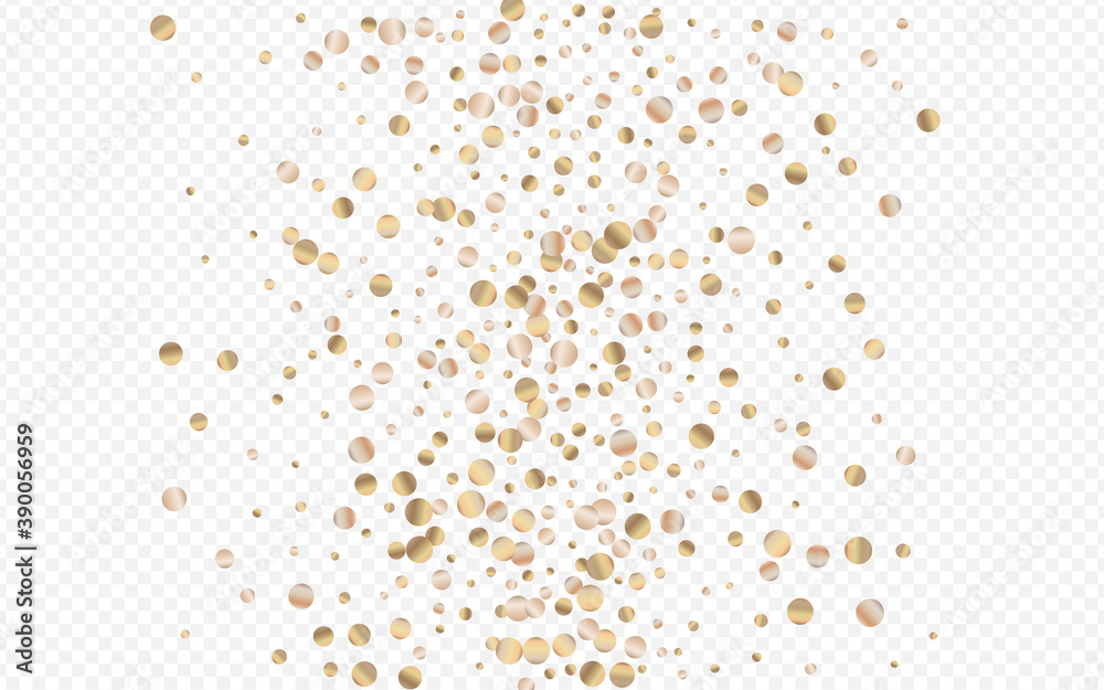 Gold Round Isolated Transparent Background. 