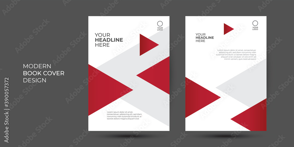 Red White Triangle Vector cover business proposal Leaflet Brochure Flyer template design, book cover layout design, abstract business presentation template Red White Triangle Vector cover business proposal Leaflet Brochure Flyer template design, book cover layout design, abstract business presentation template