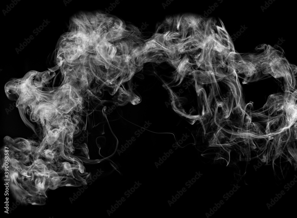gray smoke on black background gray smoke on black background