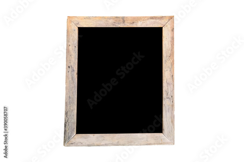 Wood frame or photo frame isolated on white background
