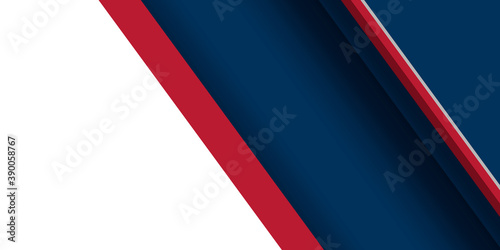 Modern red blue white abstract background with stylish line square suit and copy space for presentation design