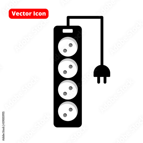 electricity cable icon or logo isolated sign symbol vector illustration - high quality black style vector icons