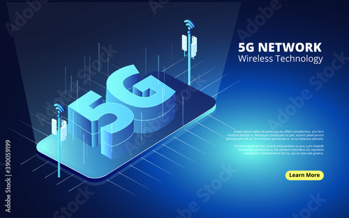 5g concept network phone