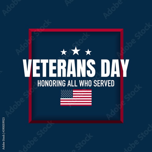 Vector illustration of Veterans Day.