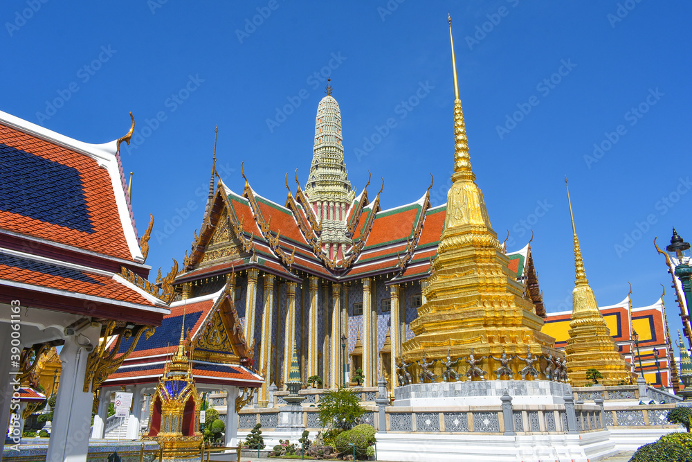 Fototapeta premium Wat Pra Keaw at Bangkok, Kingdom of Thailand