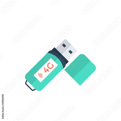 
A handy device with internet facility  for easy internet connection anywhere representing the concept of USB internet dongle.
