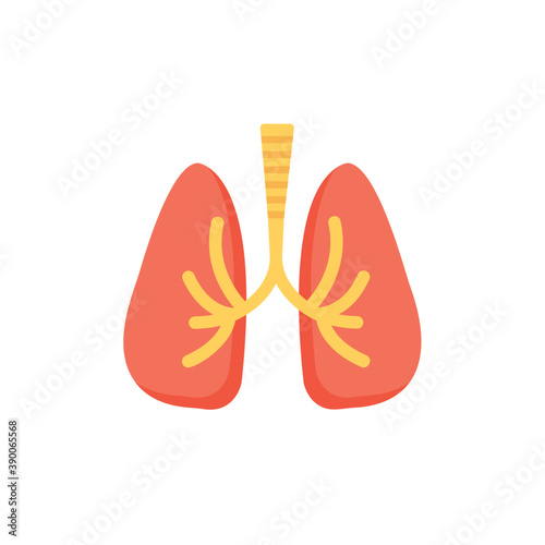 
Pulmonology, icon representing the human respiratory system 

