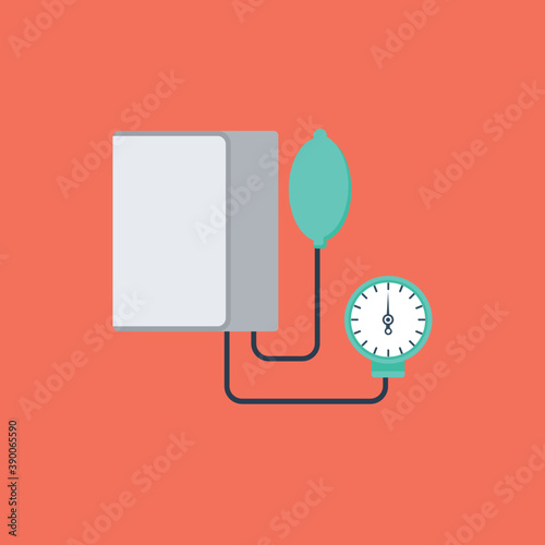 
A clipboard with document and magnifier showing medical record
