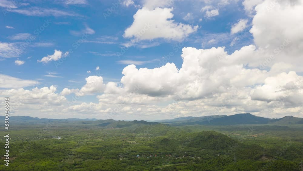 Hyper lapse video 4K Sky clouds, Beautiful blue sky with clouds background, Sky with clouds weather nature cloud blue, Blue sky with clouds.	