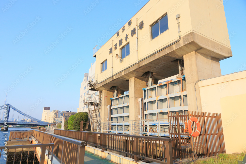 仙台堀川水門 仙台堀川水門