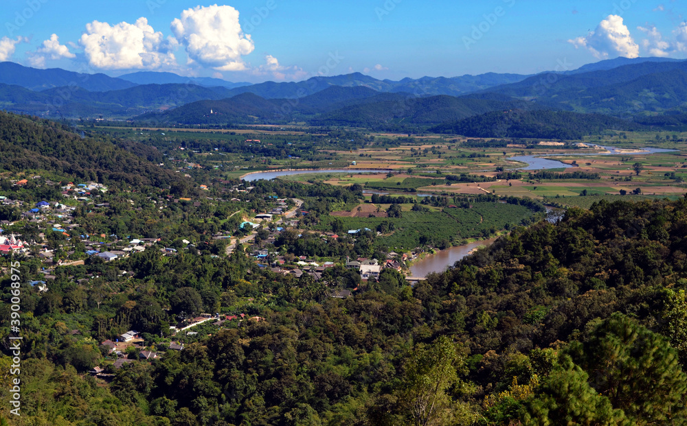 Chiang Rai, Thailand - View from Wat Tha Ton
