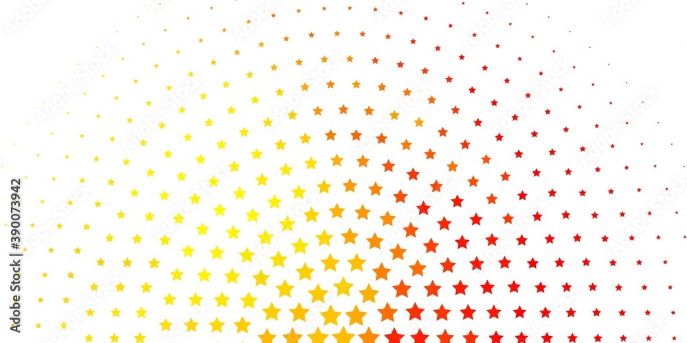 Light Red, Yellow vector template with neon stars. Light Red, Yellow vector template with neon stars.