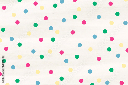 Colorful polka dot patterned background design resource
