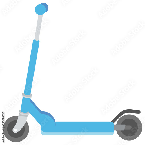 
A push scooter, favorite outdoor sport for kids
