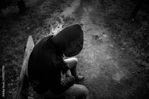 Photography Young criminal protester lockdown