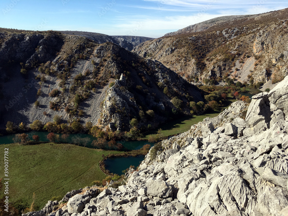 Obraz premium Krupa river canyon, beautiful environment!