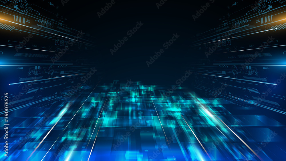 abstract tech sci fi loading futuristic concept design background eps 10 vector
