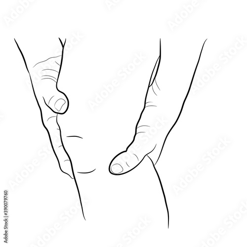 graphics image Tendon bone knee joint problems on leg vector illustration