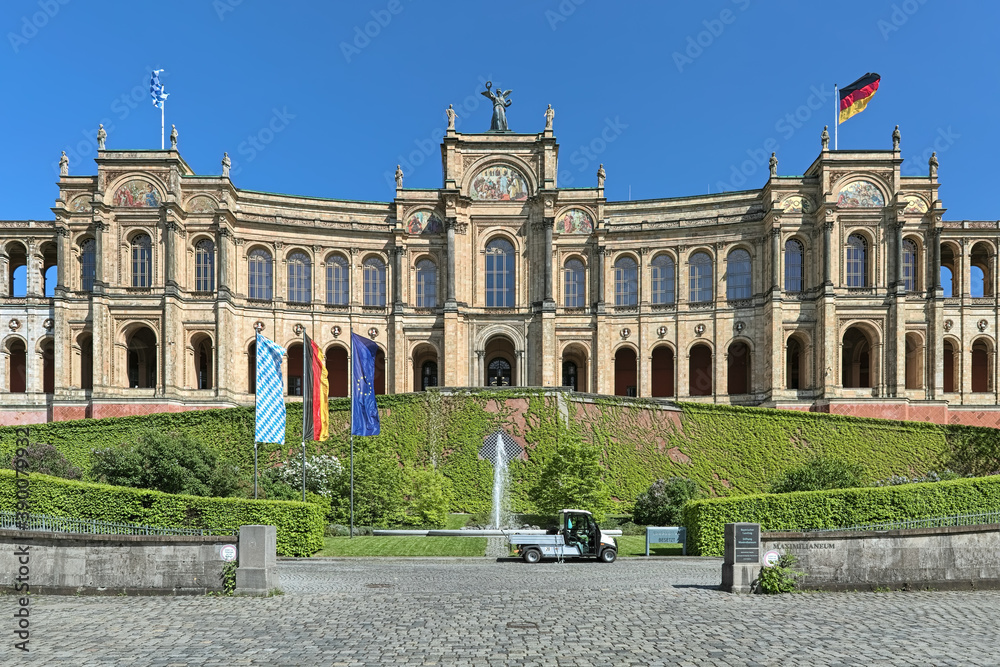 Fototapeta premium The Maximilianeum building in Munich, Germany